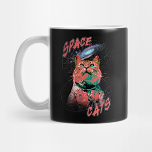 Space Cats loking Up Mug